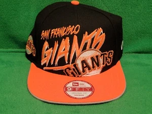 San Francisco Giants MLB New Era Orange/Black Baseball Cap NWT 9FIFTY Free Ship - Picture 1 of 5