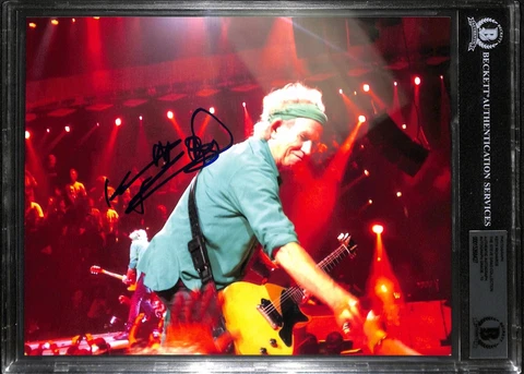 Keith Richards Rolling Stones Signed 8x10 Photo Auto 10 BAS (Grad Collection) Cover