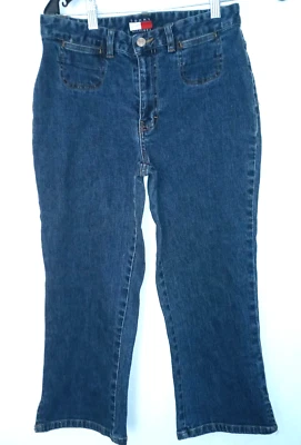 Tommy Hilfiger Jeans Capris Mujer 6 Azul Denim Vintage Y2K (28x21) Foto 1 de 4