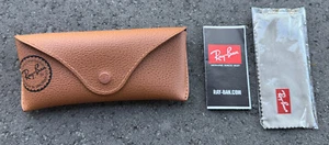Original Authentic Rayban Ray-Ban Luxottica Original Brown Case + Reinigungstuch - Bild 1 von 2