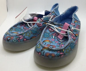 Member's Mark Kids Slip-On Light-Up Play Shoe Size 10, Designed Denim - NEW - Picture 1 of 8