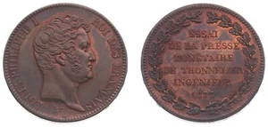 FRANCE , ESSAI 5 FRANCS 1833 MAZ - 1153 NGC MS 64 BN (SL) , RARE - Picture 1 of 3