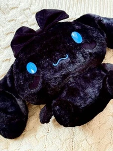 Sanrio Cinnamoroll Black Friday Limited Plush Doll Big Ribbon With Tag Japan New - Picture 1 of 3