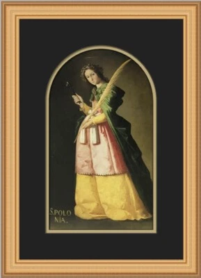 Estampado enmarcado personalizado Francisco de Zurbarán Santa Apolonia Foto 1 de 2