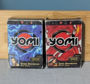 Yomi Fantasy Strike Jaina & Grave Stormborne Poker Fighting Card Game 2 Decks - Picture 1 of 11