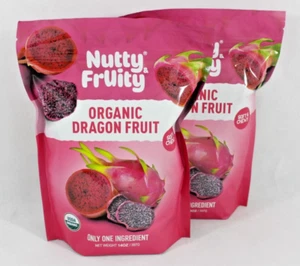 2 Bags Nutty & Fruity Organic Dragon Fruit 28 Oz Total New Free Shipping 09/2026 - Picture 1 of 1