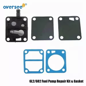 6L2 Fuel Pump Repair Kit & Gasket For Yamaha Outboard 2T 15HP 20HP 25HP 6L2/6L3 - Picture 1 of 6