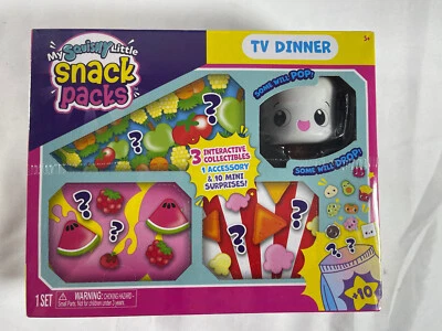 My Squishy Little Snack Packs TV Dinner 3 Interactive Collectibles 10 Surprises - Image 1 of 4