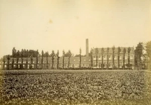Werkstatt Textilfabrik Nordfrankreich altes Album Foto 1870 - Bild 1 von 3