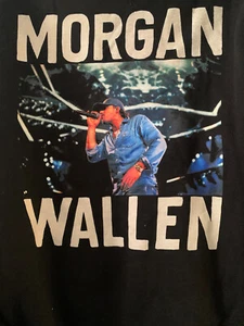 Morgan Wallen EAST RUTHERFORD 2004 CONCERT HOODIE SIZE L NWOT - Picture 1 of 5