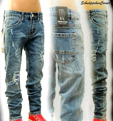 BIMBO STYLE Jungen Jeans Hose~Kinder Jeans STRETCH Hose~Gr.8 ( 122/128 )~Neu GB-395K97