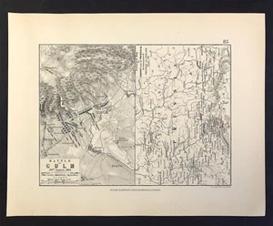 Battle of Culm Military Map August Saxony Prussia Germany Napoleonic Wars 1813 - Picture 1 of 3
