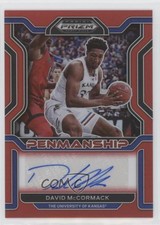 2022 Panini Prizm Draft Picks College Penmanship Red /199 David McCormack Auto