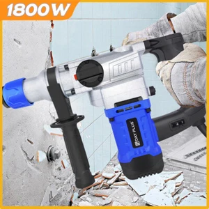 SDS-Plus Bohrhammer 1500 Watt Stemmhammer Meißelhammer im Koffer + Tragetasche - Bild 1 von 13