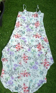 Papaya floaty asimmetrical summer holidays dress size Small - Picture 1 of 4