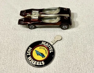 1969 Hot Wheels Redline Splittin' Image Dark Brown w/ White Interior & Button US - Picture 1 of 9
