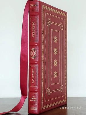 Franklin Library Oresteia FINE Aeschylus Leather Classic Greek Tragedies Trilogy - Image 1 of 4