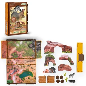 CollectA Wild Life Playbook - Mini juego de figuras de animales para niños - Imagen 1 de 2