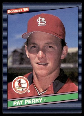 1986 Donruss Pat Perry Rookie St. Louis Cardinals #596 - Image 1 of 2