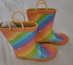 Landchief Rainbow Kleinkind Mädchen Gummi Regen Stiefel Gr. 13 - NEU - Bild 1 von 6
