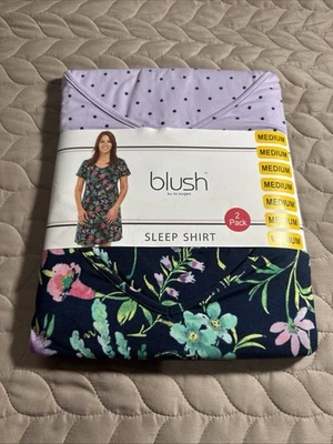 2 Pack Blush Sleep Shirts Size Med - Image 1 of 2
