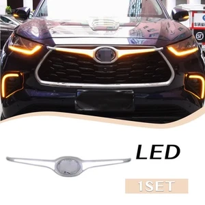 Front Grille LED Driving Light/Turn Signal Light For 2020-2024 Toyota Highlander - Picture 1 of 1