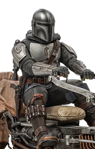 The Mandalorian on Speederbike SW: The Mandalorian Art Scale 1/10 Iron Studios - Bild 1 von 11