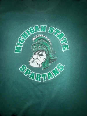 Vintage Michigan State Spartans T-Shirt Made In USA 80s 90s Tee Jays    - Image 1 of 4