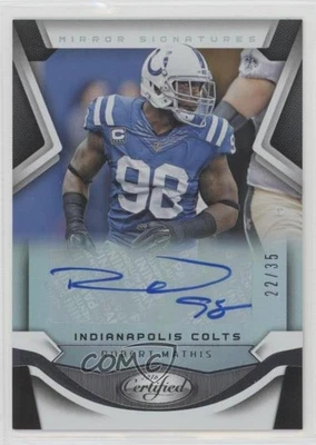 2016 Certified Mirror Signatures /35 Robert Mathis #M-RMT Auto - Image 1 of 2