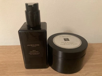 Jo Malone Oud & Bergamot Hand & Body Wash and Body Creme EMPTY with JM box - Image 1 of 2