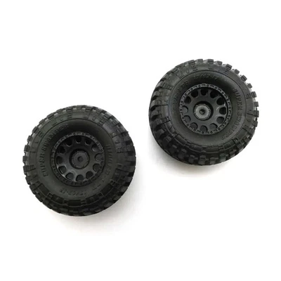 Neumático Interco premontado Kyosho Mini-Z 4x4 2 piezas con llanta negra y peso #MXTH003H Foto 1 de 2