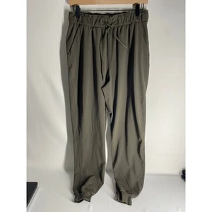 Pantalone donna Lululemon verde Keep Moving Jogger relaxed hi rise elasticizzato taglia 8 - Foto 1 di 6