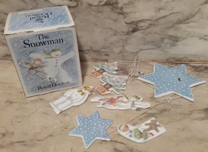 Vintage 1985 Royal Doulton FLIEGENDER SCHNEEMANN Weihnachten Porzellan Mobile Raymond Briggs - Bild 1 von 8