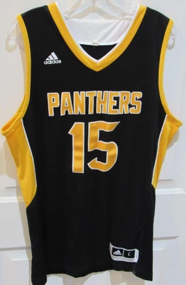 Camiseta deportiva de baloncesto Adidas cosida para adulto pequeña UW-Milwaukee Panthers # 15 NCAA Foto 1 de 4