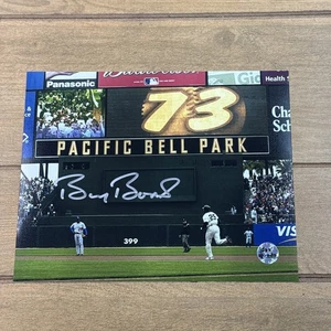 Fotografía firmada autografiada por Barry Bonds 8x10 SF Giants certificado de autenticidad holograma - Imagen 1 de 4