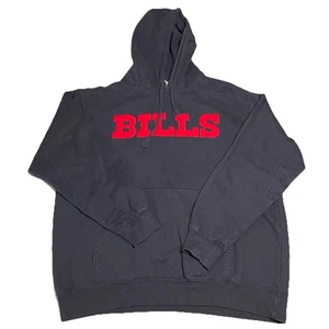 Buffalo Bills NFL Pullover Hoodie Blau Größe L Rot Logo - Bild 1 von 14