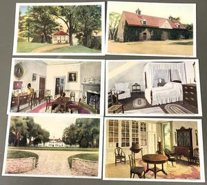 # T5818 MOUNT VERNON, VA. POSTKARTEN LOT, 6 DIF. KARTEN - Bild 1 von 2