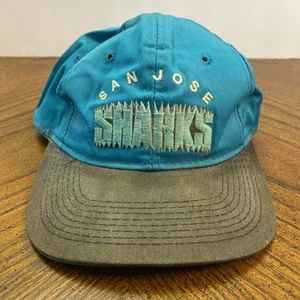 90’s Vintage San Jose Sharks Hat Cap - The G Cap Snapback Ready For Restoration - Picture 1 of 15