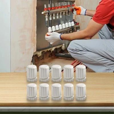 10 Stück Handradschalter Fußbodenheizung Verteiler Zubehör M30×1,5 weiß - Image 1 of 4