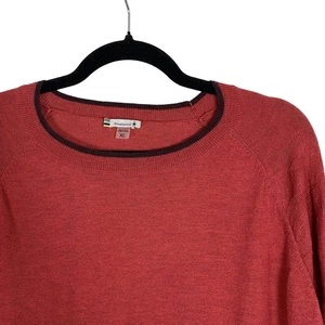 SmartWool Womens XL Sweater Cropped Pullover Long Sleeve Red Cozy Warm Top Wool - Picture 1 of 5