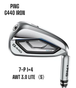 PING  G440 Iron 7 P 4 pcs AWT 3.0 LITE S - Picture 1 of 2
