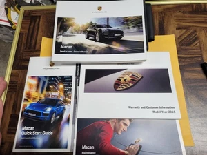 2018 PORSCHE MACAN OWNERS MANUAL & CASE (QUICK REF, MAINT, INFO) - Picture 1 of 11