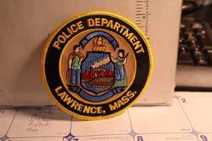 police patch  LAWRENCE POLICE MASSACHUSETTS - Picture 1 of 1
