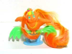1987 Hasbro Fairytails Tropicals Pina Colada Tails With Perch Orange Bird Rare - Picture 1 of 8
