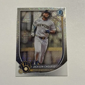 Jackson Chourio 2025 Bowman Chrome Mega Box Mojo Refractor #40 Brewers - Bild 1 von 2