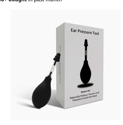 Dispositivo de alivio de presión en los oídos, alivio de oídos para migrañas y aviones, popper natural para los oídos Foto 1 de 4