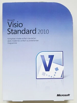 Microsoft Visio Standard 2010 32/64 Bit Deutsch Retail Box Vollversion D86-04143 - Bild 1 von 4