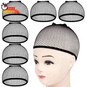 6PCS Wig Cap Non Slip, Black Mesh Net Wig Caps for Women Men, Kids, Weaving Hair - Picture 1 of 12