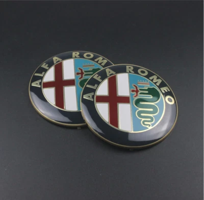 2 Stemma ALFA ROMEO 147 156 159 GIULIETTA MITO Logo Fregio Anteriore Posteriore