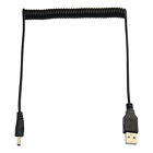 USB 2.0 Male to 3.8 x 1.4mm DC Male Connector Plug Cable Cord Adapter Elastic